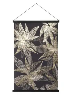 Canvas Frunze Negre 60 x 90 cm