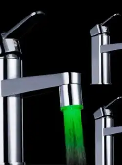 Cap de robinet cu LED multicolor