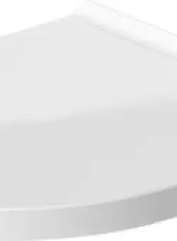 Capac wc Duravit No.1 cu inchidere lenta balamale metalice alb