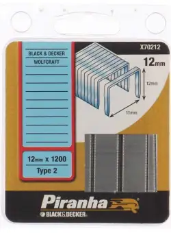 Capse Black+Decker X70212 Type 1 11x12 mm 1200 bucati/set