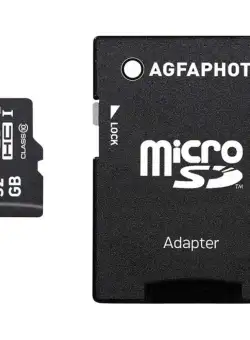 Card de Memorie AGFAPHOTO 32GB Micro SDHC Clasa 10 cu Adaptor SD