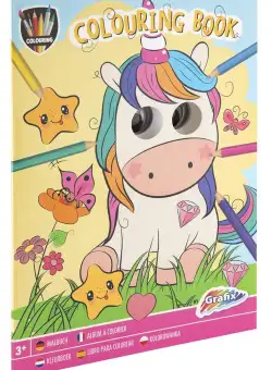 Carte de colorat cu ochisori (Roz)