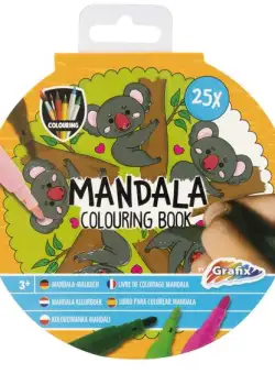 Carte de colorat - Mandale (Galben)