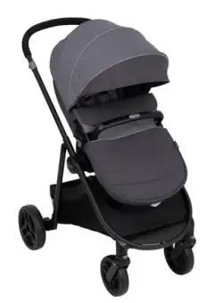 Carucior Graco Transform 2 in 1 Slate, 0-22 kg (Negru/Gri)