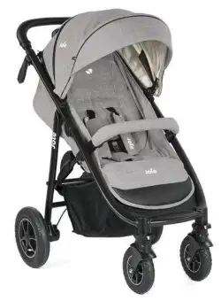 Carucior Joie Mytrax Gray Flannel, 0-25 kg (Negru/Gri)