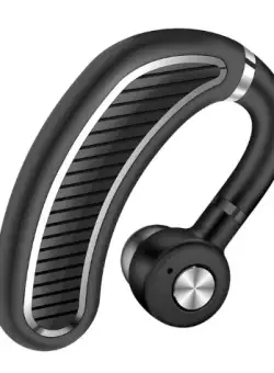 Casca Bluetooth Techstar® K21 Negru/Argintiu, Sunet HD, Autonomie Mare