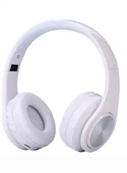 Casti Bluetooth Wireless W802 ALB Over Ear Pliabile Sport cu microfon incorporat