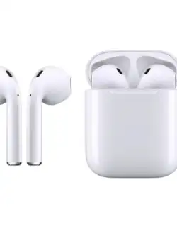 Casti InEar Wireless, Bluetooth V5.0, Touch Control, Handsfree, Cutie Incarcare, Stereo, i12TWS, Alb