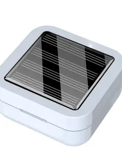 Casti Smart Techstar® Air6 Plus, Wireless, Bluetooth V5.1, Touch, Display Digital, 260mAh, pentru iPhone Xiaomi Huawei Samsung, Incarcare Solara, Alb