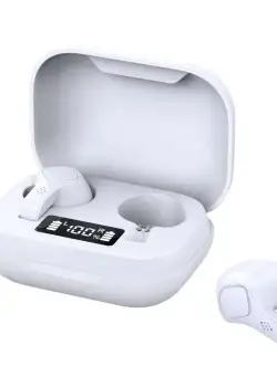 Casti Smart Techstar® TWS S20 , Wireless, Bluetooth V5.0, HD Audio, Touch, IPX5, iOS, Android, 300mAh, Type-C, Alb