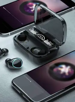 Casti Wireless M10, Bluetooth V5.1, Display Touch Sensitive, 2000mAh