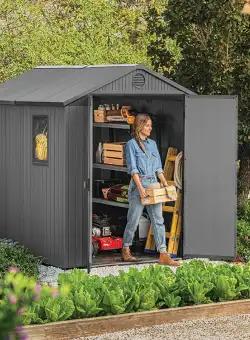 Casuta de gradina gri Keter Darwin 6x8