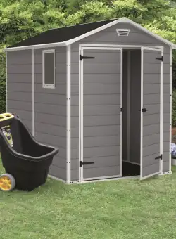 Casuta gradina Keter Manor 6x8 cu usa dubla