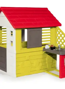 Casuta pentru copii cu bucatarie Smoby Nature