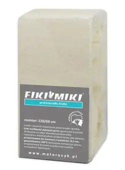 Cearsaf cu elastic din frotir Bej 120/60 cm