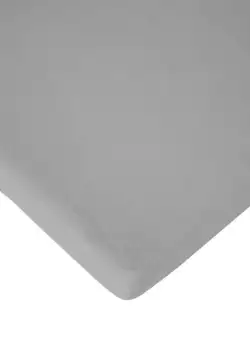 Cearsaf saltea 75x95 cm Childhome, Jerse Gri