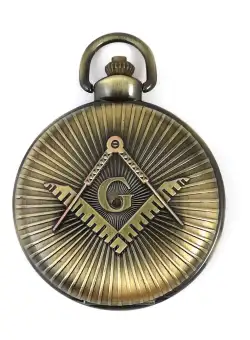 Ceas de buzunar masonic - Culoare Bronz - MM895