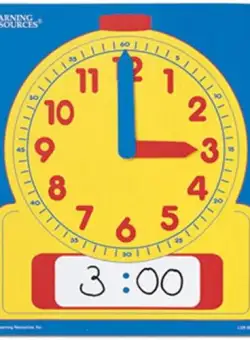 Ceas de masa Learning Resources, Sablon