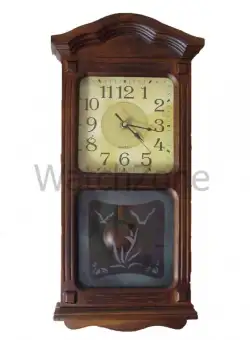 Ceas perete cu pendula din lemn TX-505M