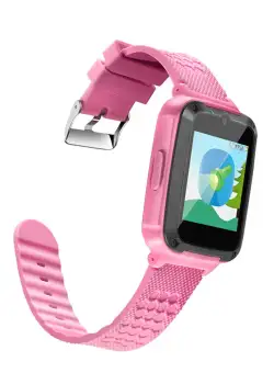 Ceas Smartwatch Copii Techstar® T658, 1.54inch IPS, Slot Cartela SIM, Tracker Locatie, Buton Urgenta SOS, Monitorizare Live, Apelare, Roz