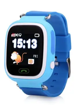 Ceas Smartwatch pentru Copii Albastru Q90 Slot Cartela SIM, GPS Tracker, Wi-Fi, Buton Urgenta SOS, Monitorizare Live