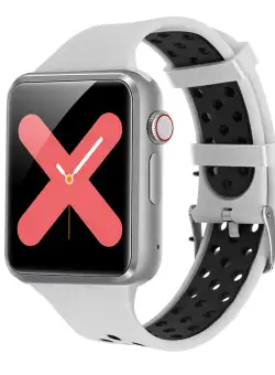 Ceas Smartwatch Techstar® C5, 1.54inch IPS LCD, Bluetooth 3.0 + EDR, Cartela SIM, MicroSD, Monitorizare Somn, Alerte Sedentarism, Alb