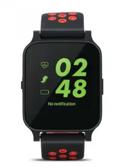 Ceas Smartwatch Techstar® Y60, 1.54 inch IPS, Bluetooth 4.0, Slot SIM, Apeluri si Notificari, Monitorizare Tensiune, Puls, Pasi, Rosu