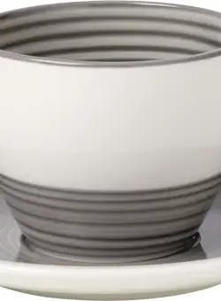 Ceasca si farfuriuta pentru cafea Villeroy & Boch Manufacture Gris 0.25 litri