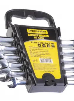 Cheie combinata cu clichet 8-17mm 6pcs CR-V TMP Top Master Pro