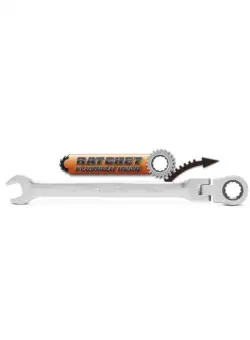 Cheie fixa cu clichet si cap rabatabil 21 mm