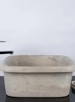 Chiuveta Arco Travertine Kashmir SCAS2 47 x 47 x 19 cm