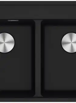 Chiuveta bucatarie Franke Maris MRG 620-35-35 TL cu doua cuve 760x510mm fragranite Nero