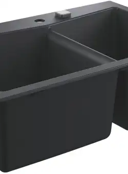 Chiuveta bucatarie Grohe K700 90 -C cu doua cuve 838x560mm compozit granite black