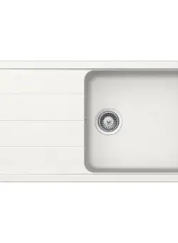 Chiuveta bucatarie Schock Formhaus D-100L Cristalite Alpina, granit, reversibila, montare pe blat 100 x 50 cm