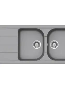 Chiuveta bucatarie Schock Formhaus D-200 Cristalite Croma, granit, reversibila, montare pe blat 116 x 50 cm