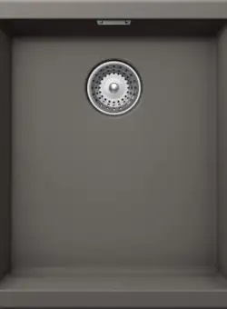 Chiuveta bucatarie Schock Greenwich N-100S Cristadur Silverstone, granit, montare pe/sub blat 40.6 x 45.6 cm
