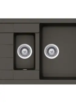 Chiuveta bucatarie Schock Manhattan D-150S Cristalite Asphalt, granit, reversibila, montare pe blat78 x 50 cm