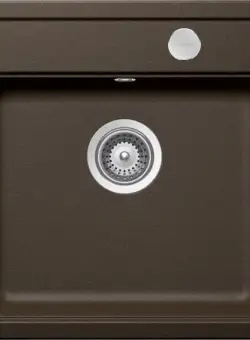 Chiuveta bucatarie Schock Mono N-100S Cristadur Bronze cu sifon automat, granit, montare pe blat 49 x 51 cm