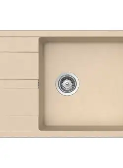 Chiuveta bucatarie Schock Ronda D-100XL Cristalite Moonstone, granit, reversibila, montare pe blat 78 x 50 cm