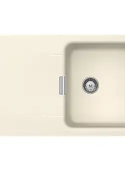 Chiuveta bucatarie Schock Wembley D-100 Cristadur Magnolia, granit, reversibila, montare pe blat 86 x 51 cm