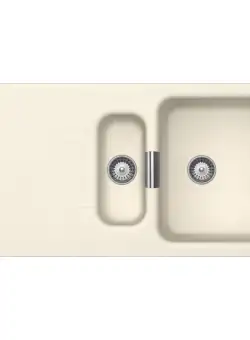 Chiuveta bucatarie Schock Wembley D-150 Cristadur Magnolia, granit, reversibila, montare pe blat 100 x 51 cm