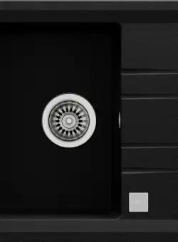 Chiuveta bucatarie Teka Stone 45S TG 1B 1D 650x510mm tegranit Schwarzmetaliic