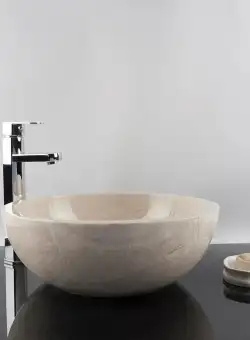 Chiuveta Matia marmura Light Beige RS-5, 42 x 15 cm