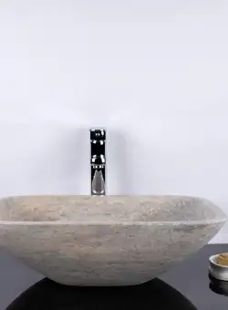 Chiuveta Matia Travertin Silver BRTA, 50 x 40 x 13 cm