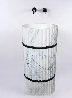 Chiuveta Tao Arabescato Riflata, 42 x 85 cm