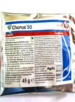 Chorus 50WG 45 gr, fungicid sistemic Syngenta (mar, par, piersic, nectarin, cais, prun)