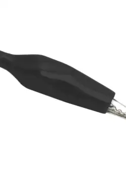 Clema crocodil mediu negru, set 10 buc.