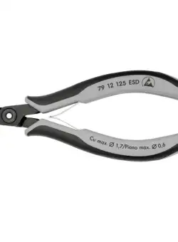 Cleste de electronist cu taiere diagonala Knipex 79 12 125 ESD, 125 mm
