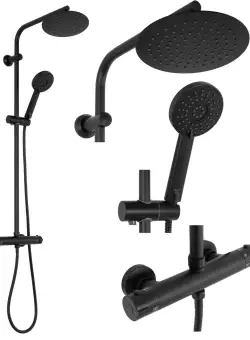 Coloana de dus REA BLISS Negru