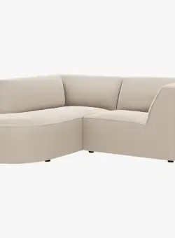 Coltar 3 locuri rotund Ruby catifea L186 cm